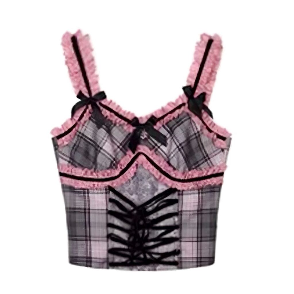 Roxana Bowknot Lace-up Tank